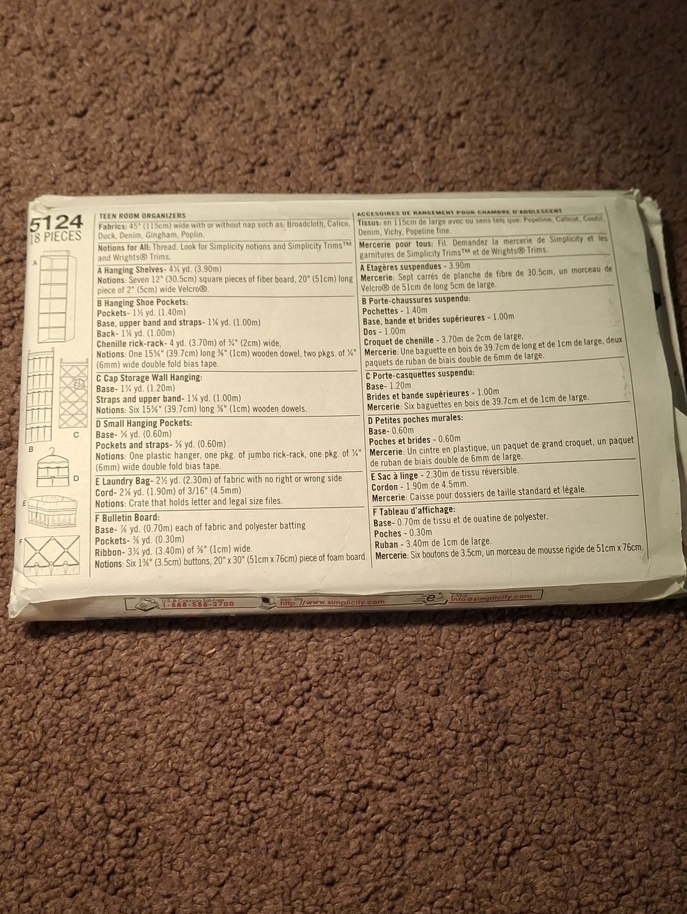 5124 Simplicity Pattern - Picture 2 of 2